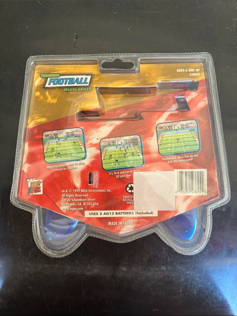 Touchdown Football Deluxe Games Handheld Electronic Game - Blue